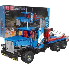 Детский конструктор Машинка на радиоуправлении 1064 эл. Синяя