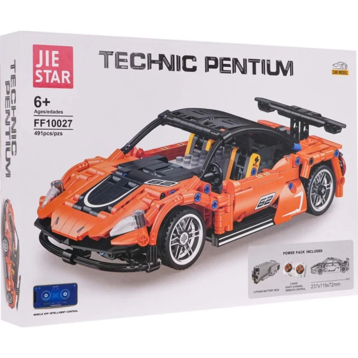 Детский конструктор спортивной машинки 491 эл.