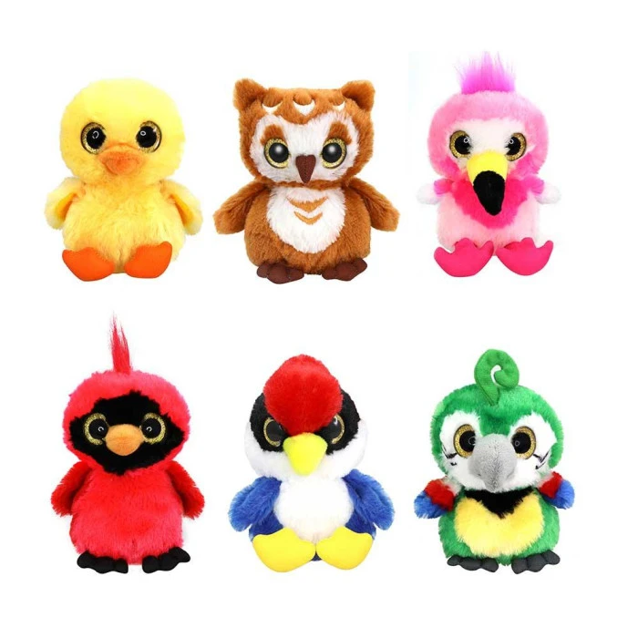 Мягкая игрушка Funville Cutekins Гомонящие птенцы, Дятел 12 см