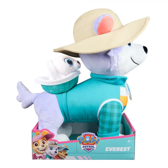 Мягкая игрушка Spin Master Щенок Эверест с любимцем 30 см "Щенячий патруль"