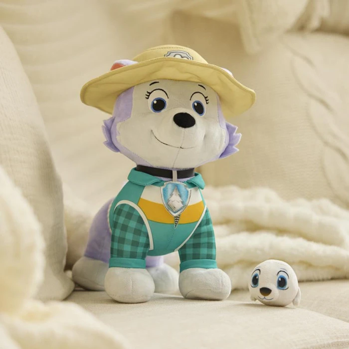 Мягкая игрушка Spin Master Щенок Эверест с любимцем 30 см "Щенячий патруль"
