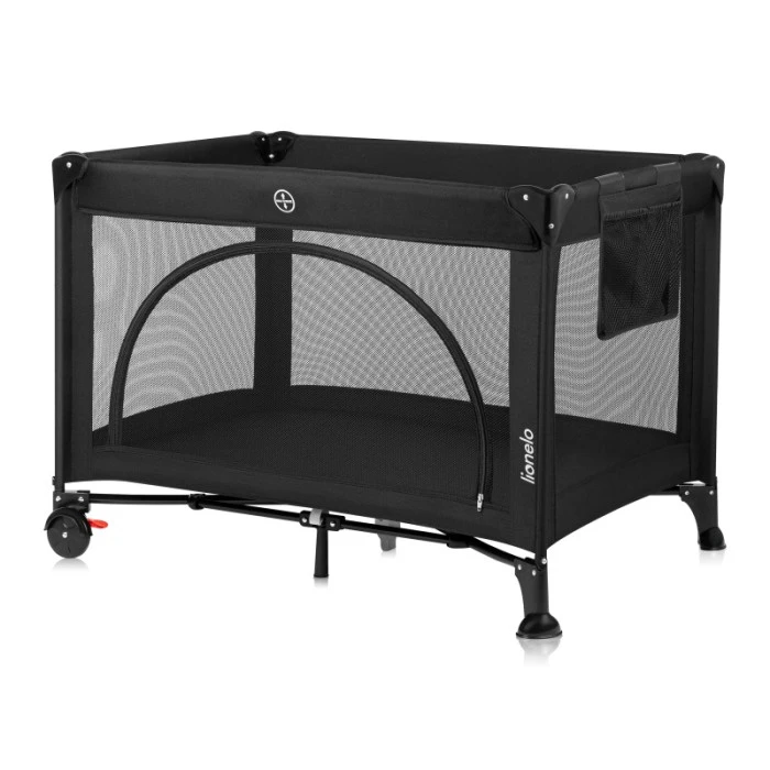 Ліжечко-манеж Lionelo LAURA BLACK CARBON