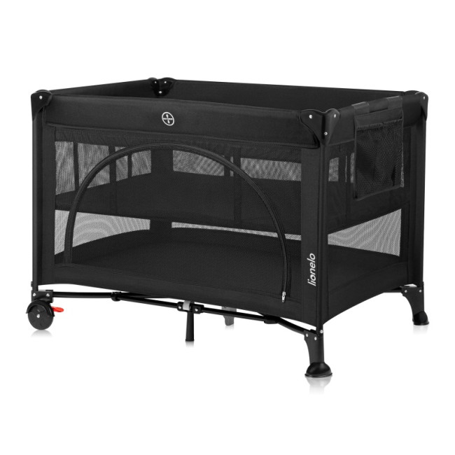 Кроватка-манеж Lionelo LAURA BLACK CARBON