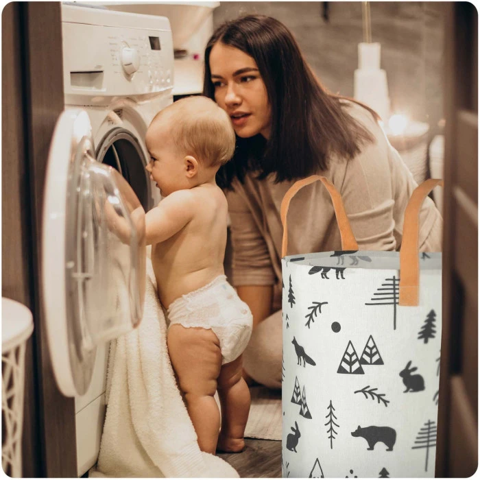 Корзина для игрушек Nukido белая