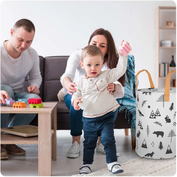 Корзина для игрушек Nukido белая