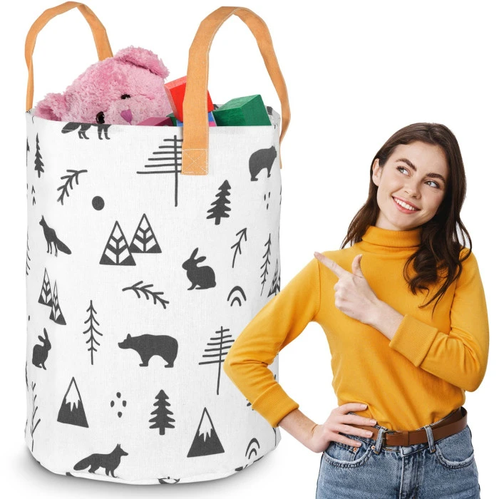 Корзина для игрушек Nukido белая