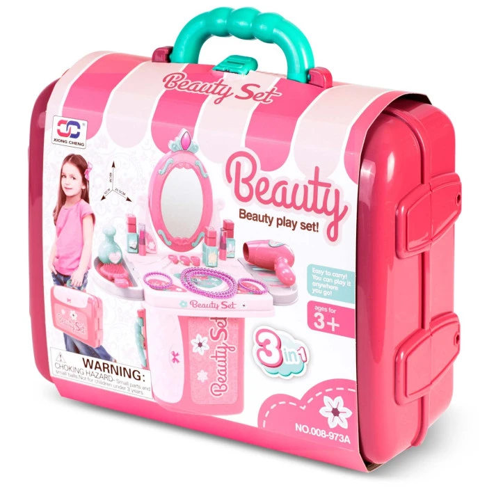 Детский туалетный столик 3в1 Xiong Cheng с аксессуарами