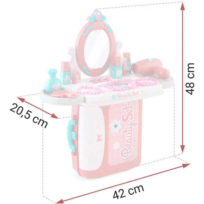 Детский туалетный столик 3в1 Xiong Cheng с аксессуарами