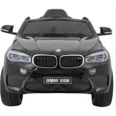 Детская аккумуляторная машинка BMW X6M Черная