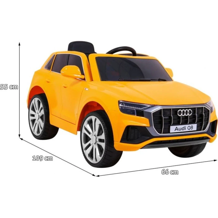 Детская аккумуляторная машинка Audi Q8 Желтая