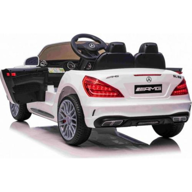 Детская аккумуляторная машинка Mercedes Benz AMG SL65 S Белая