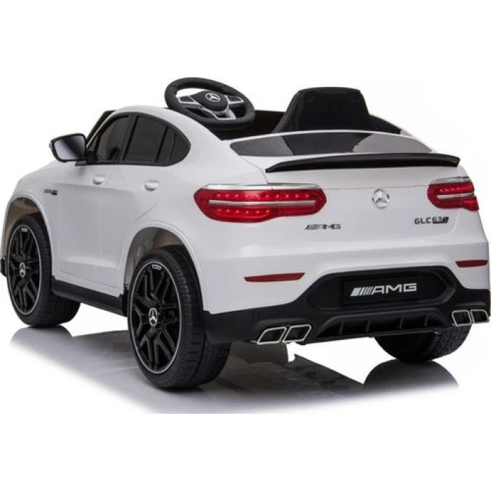Детская аккумуляторная машинка Mercedes Benz GLC63S Белая