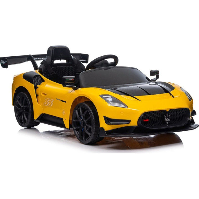 Детская аккумуляторная машинка Maserati MC20 GT2 Желтая