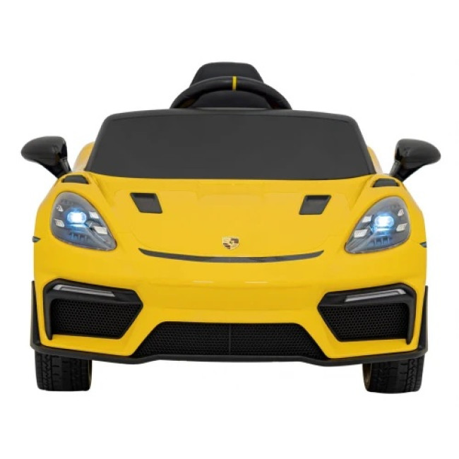 Детская аккумуляторная машинка Porsche 718 MP4 Желтая