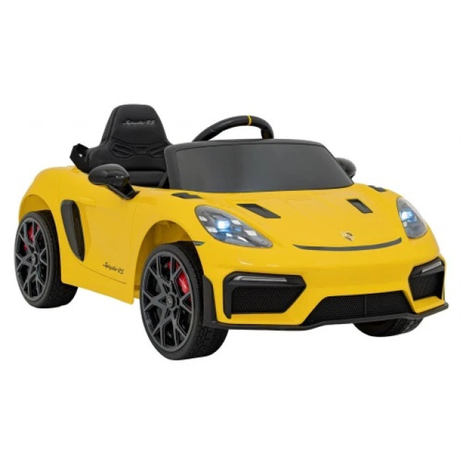Детская аккумуляторная машинка Porsche 718 MP4 Желтая