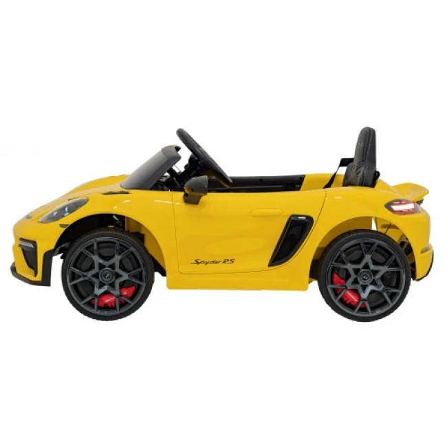 Детская аккумуляторная машинка Porsche 718 MP4 Желтая