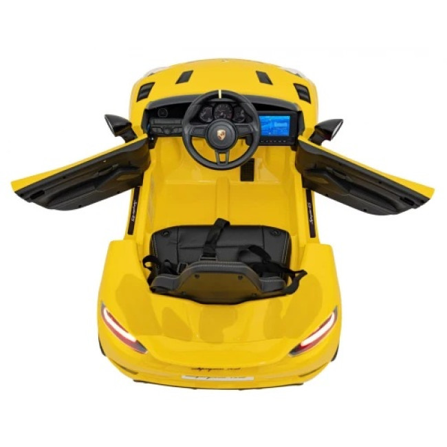 Детская аккумуляторная машинка Porsche 718 MP4 Желтая