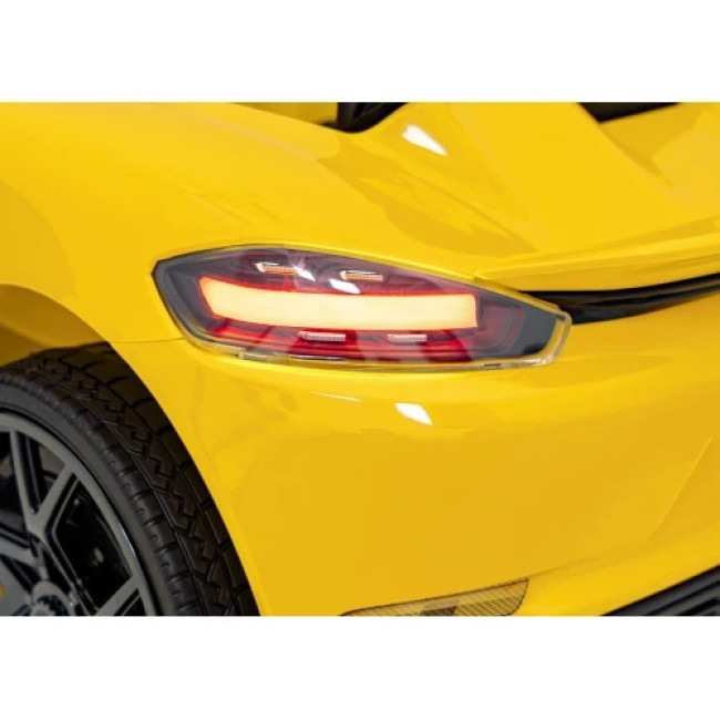 Детская аккумуляторная машинка Porsche 718 MP4 Желтая