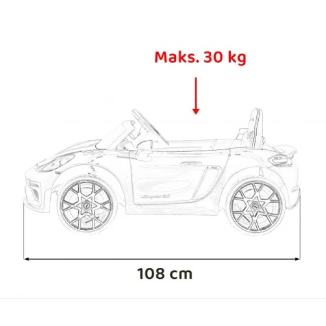 Детская аккумуляторная машинка Porsche 718 MP4 Желтая
