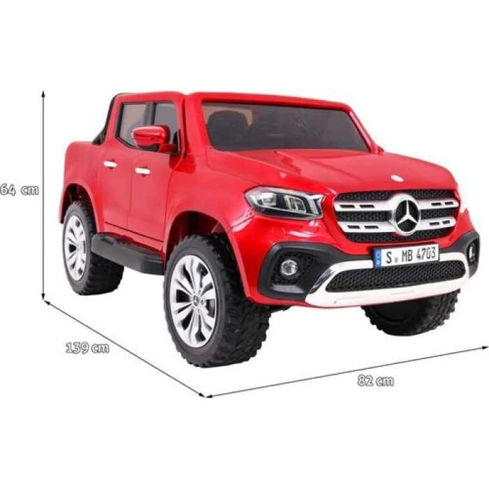 Детская аккумуляторная машинка Mercedes Benz X-Class Красная