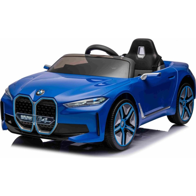 Детская аккумуляторная машинка BMW i4 Синяя