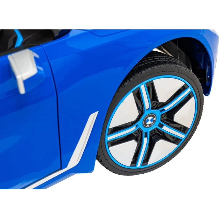 Детская аккумуляторная машинка BMW i4 Синяя