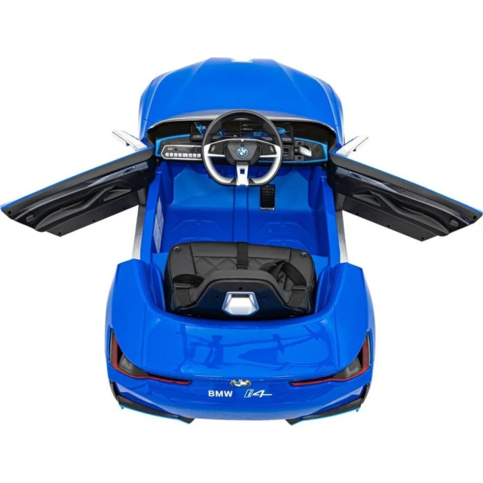 Детская аккумуляторная машинка BMW i4 Синяя