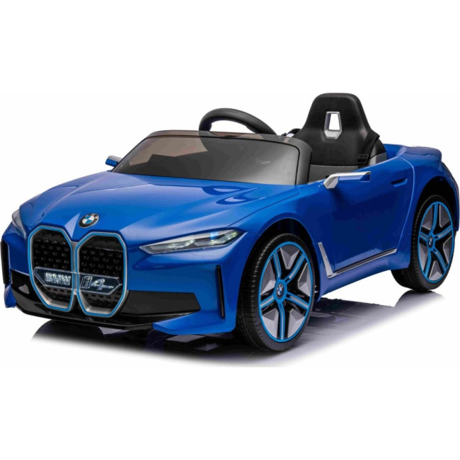 Детская аккумуляторная машинка BMW i4 Синяя