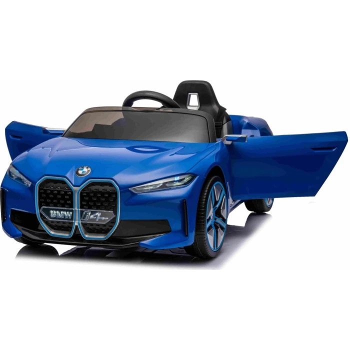 Детская аккумуляторная машинка BMW i4 Синяя