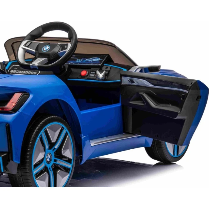 Детская аккумуляторная машинка BMW i4 Синяя