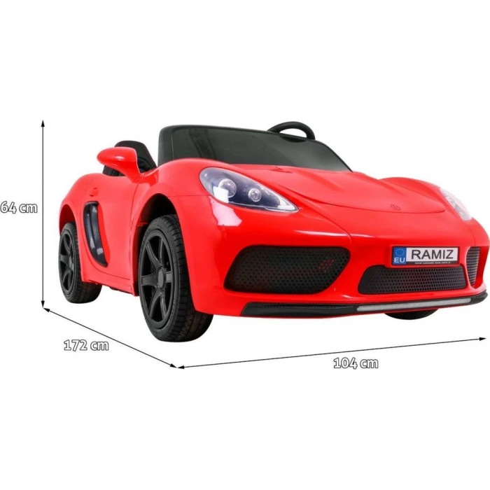 Дитяча акумуляторна машинка Perfecta для 2 дітей Червона