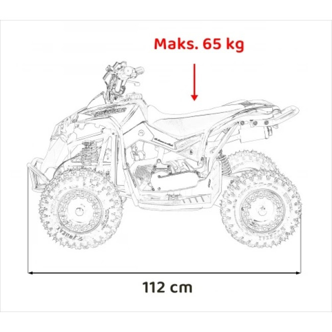 Детский аккумуляторный квадроцикл RENEGADE HIPERFECT 49CC Зеленый