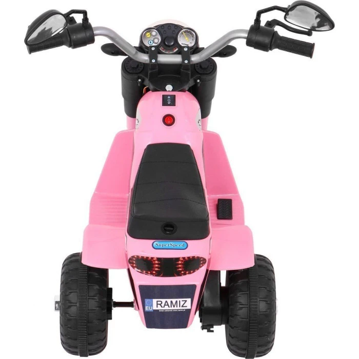 Детский аккумуляторный мотоцикл RAMIZ MiniBike розовый