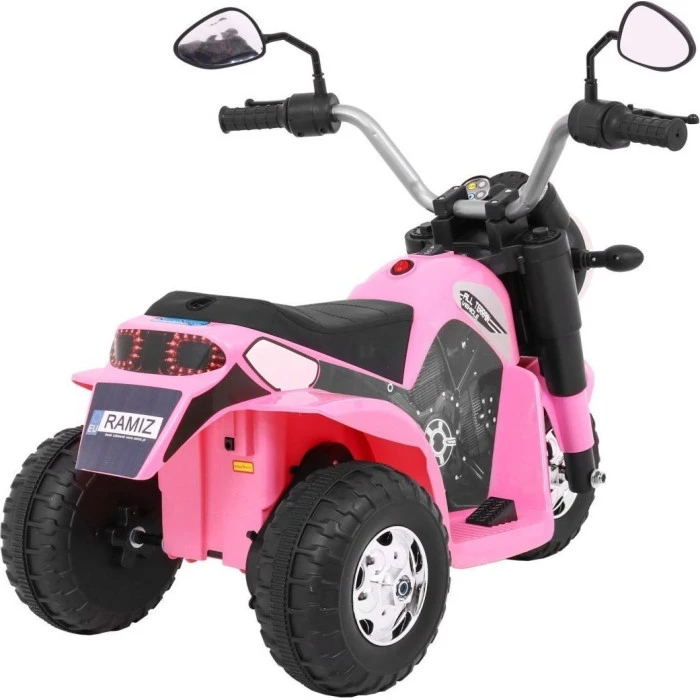 Детский аккумуляторный мотоцикл RAMIZ MiniBike розовый