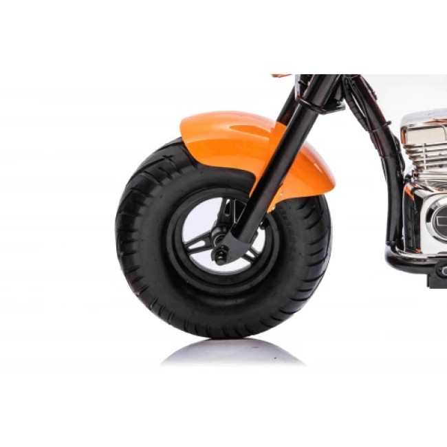 Детский аккумуляторный мотоцикл Chopper Warrior Оранжевый