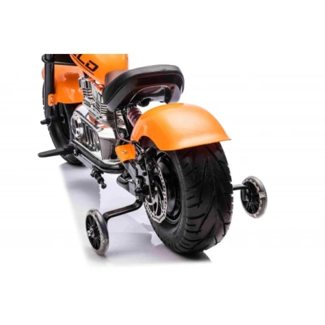 Детский аккумуляторный мотоцикл Chopper Warrior Оранжевый
