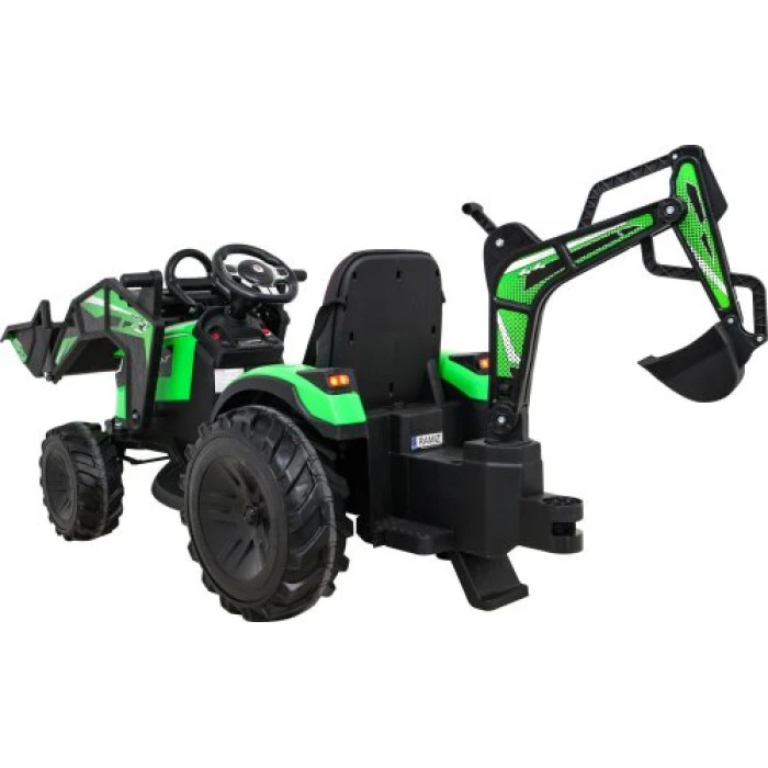 Дитячий акумуляторний трактор З Причепом 720-T Зелений
