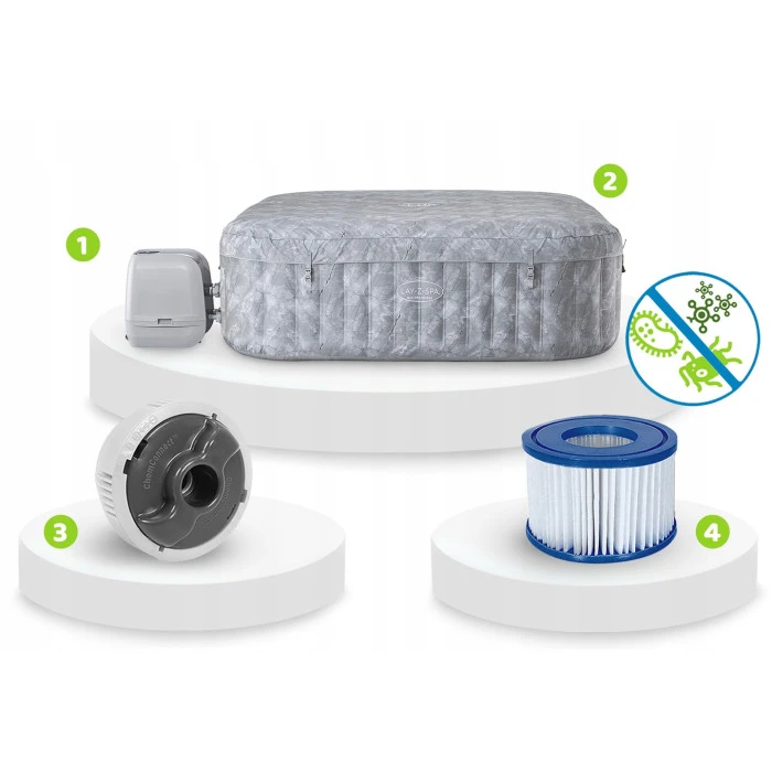 Джакузі-SPA надувне Bestway 6001Q Lay‑Z San Francisco Pro 7‑місне