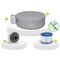 Джакузи-SPA надувное BESTWAY LAY-Z-SPA St. Lucia AirJet 4-местное