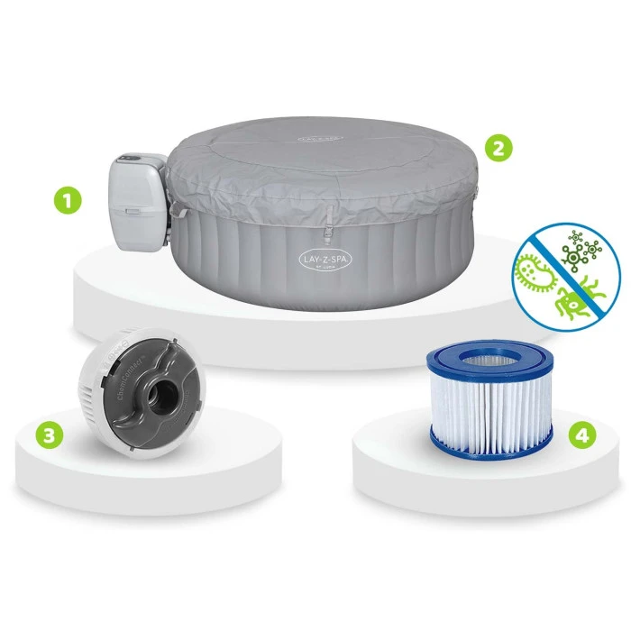 Джакузи-SPA надувное BESTWAY LAY-Z-SPA St. Lucia AirJet 4-местное