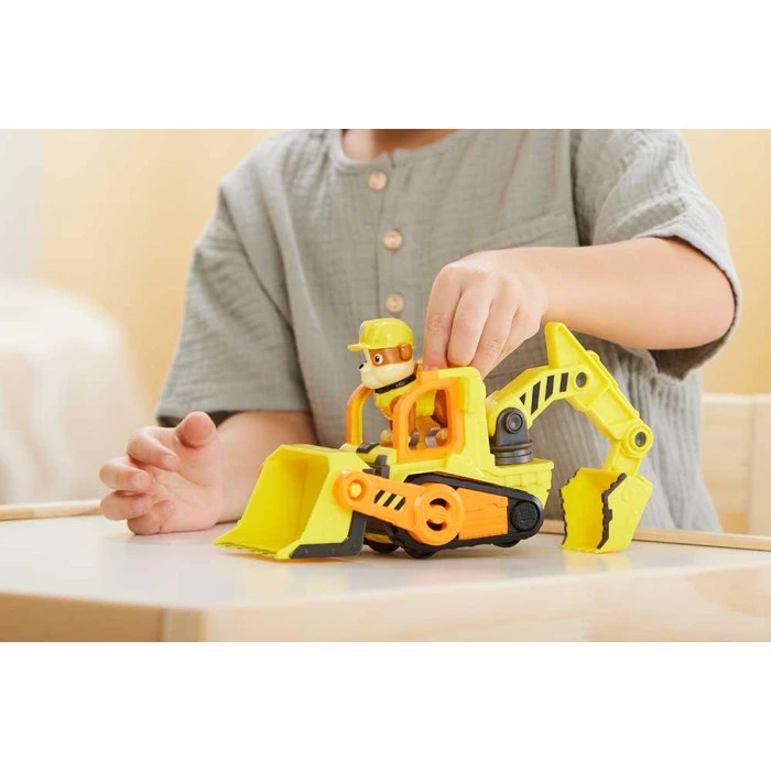 Машинка детская Spin Master Базовый строительный автомобиль с фигуркой Кремеза "Щенячий патруль"