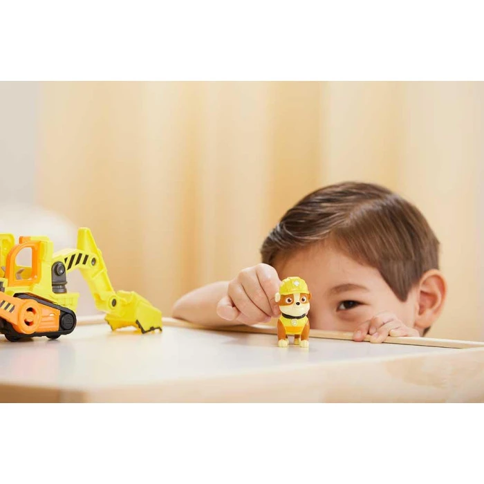 Машинка детская Spin Master Базовый строительный автомобиль с фигуркой Кремеза "Щенячий патруль"