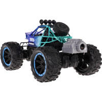 Гусенична машина з функцією диму на радіокеруванні, REAL ROCK синя