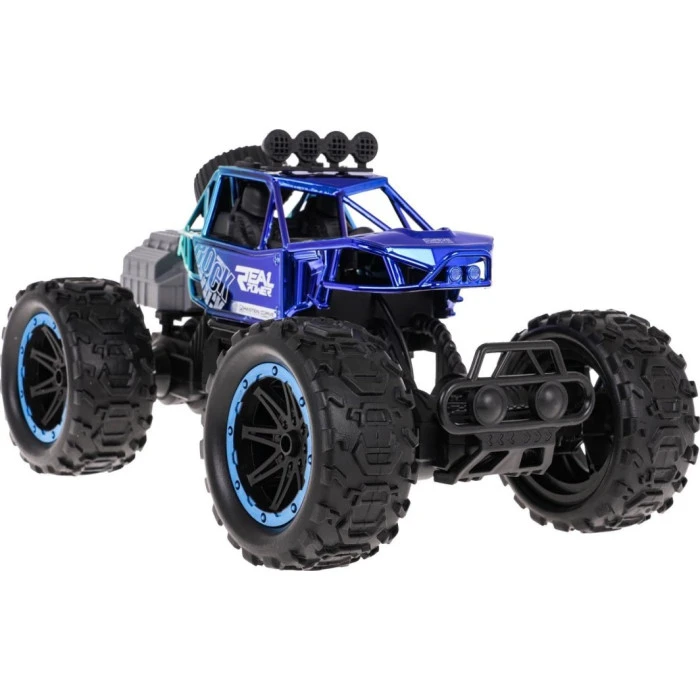 Гусеничная машина с функцией дыма на радиоуправлении, REAL ROCK синяя