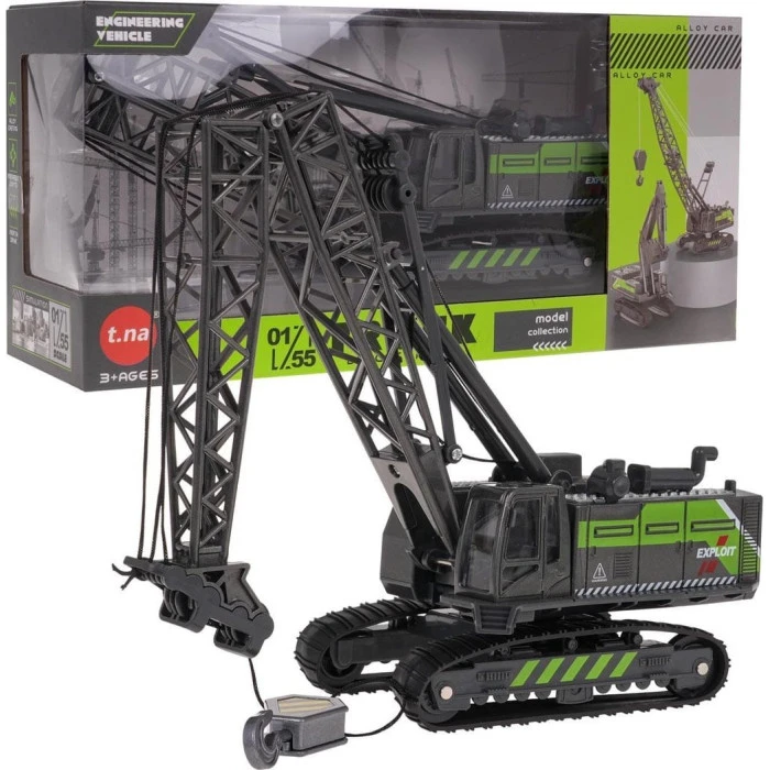 Дитячий іграшковий кран чорно-зелений ZAU.TN-1255A