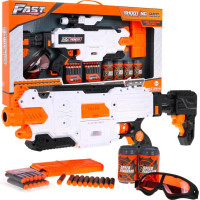 Ружье детское 8+ Мягкие шары + аксессуары Игрушечное ружье Fast Pioneer