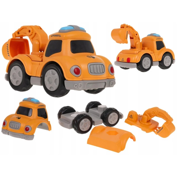 Детский автомобильный экскаватор с магнитами