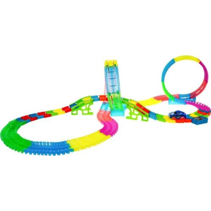 Детская гоночная трасса, светящаяся в темноте для детей 3+