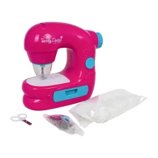 Дитяча швейна машинка з функцією світла, звуку та аксесуарами Ramiz ZDZ.7801-15, рожева