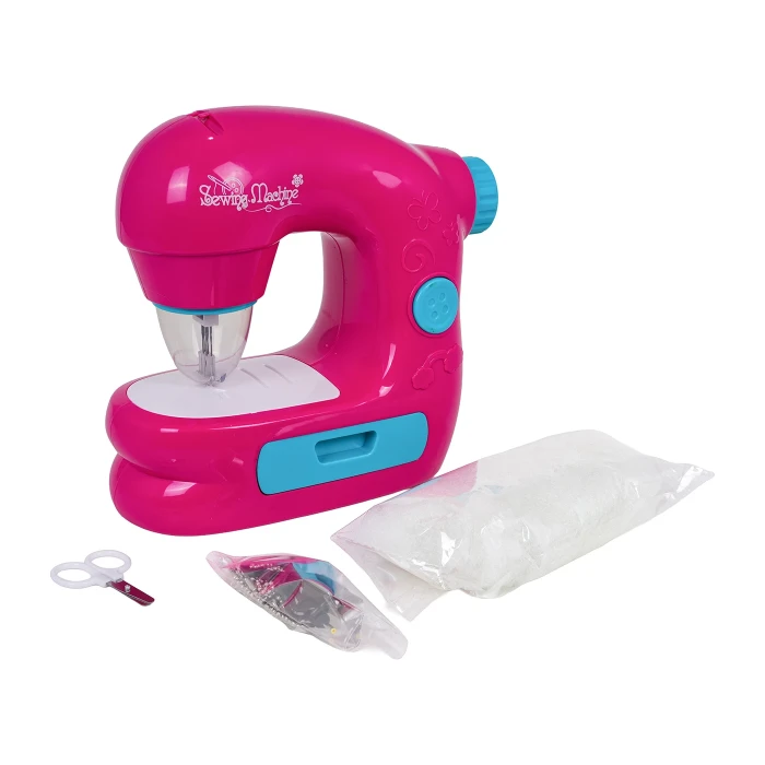 Дитяча швейна машинка з функцією світла, звуку та аксесуарами Ramiz ZDZ.7801-15, рожева